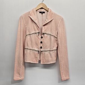 Womens Yest Salmon Bolero Jacket Top